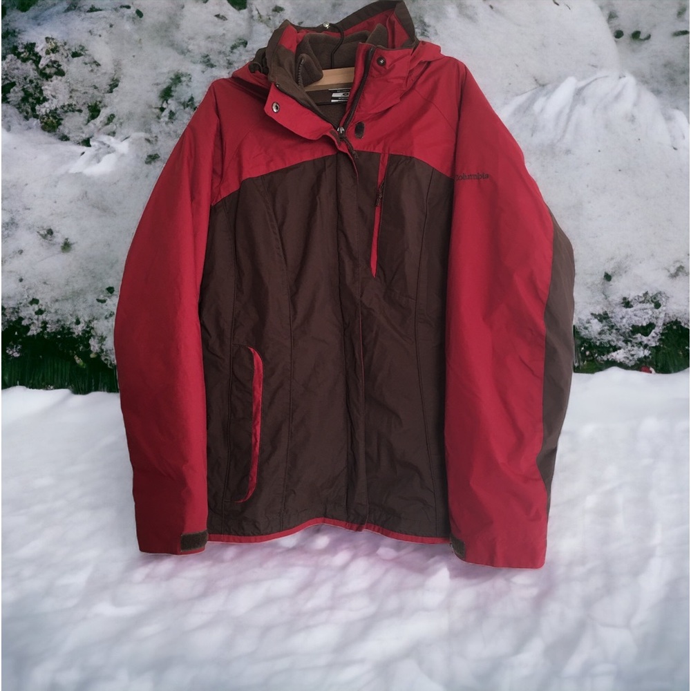 Columbia Interchange Jacket WomenRed and Brown Medium